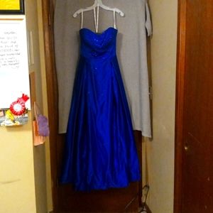 Royal blue prom dress